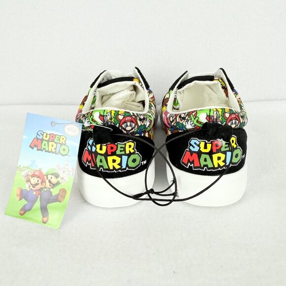 Ground Up Boys Super Mario Nintendo Low Top Lace Up Canvas Black Shoes Sz 3 NWOB - Picture 7 of 11